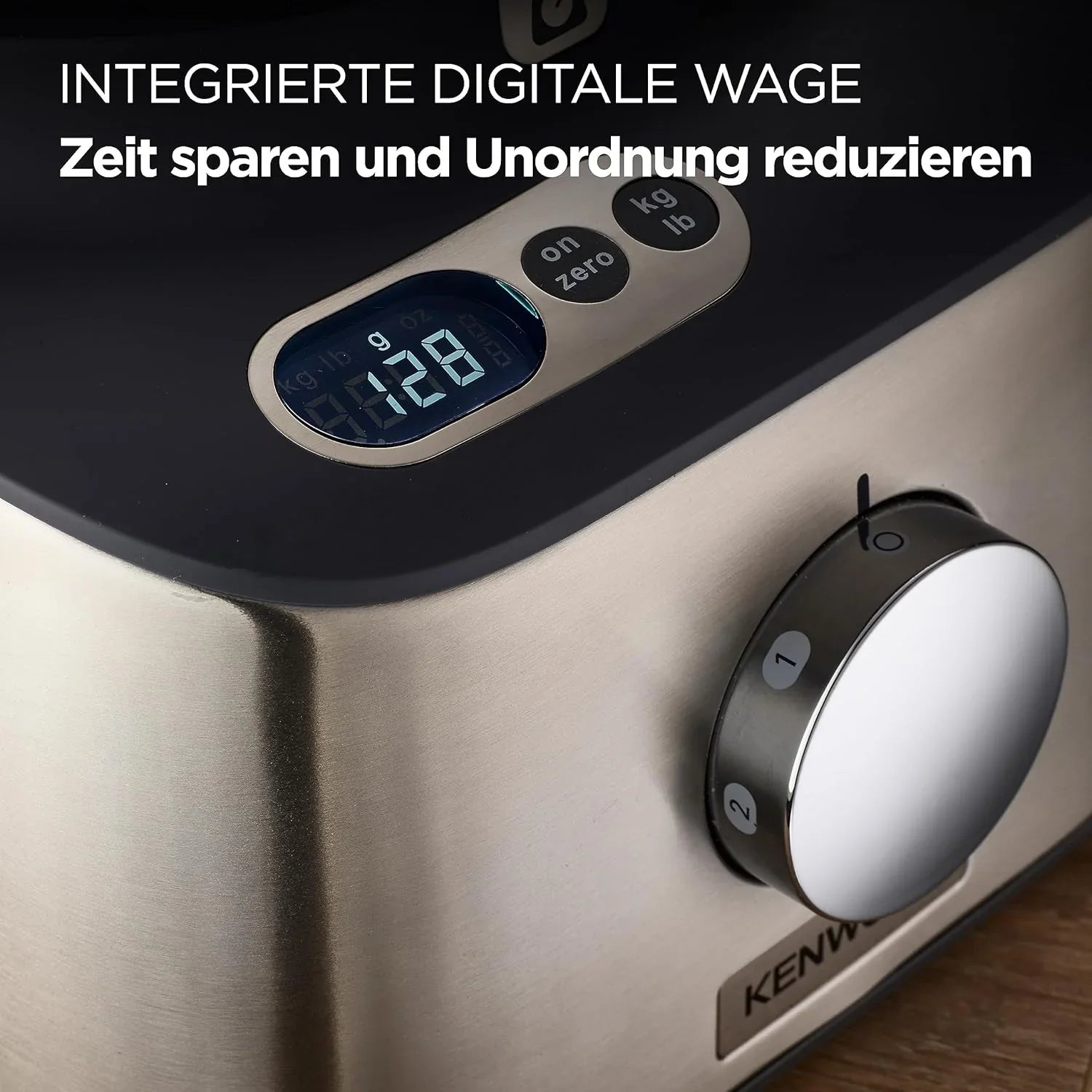 Multifunctional compact food processor, with built-in scale, equipped with 11 accessories, designed small yet powerful.