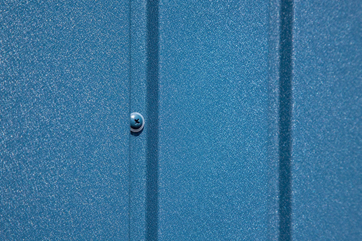 Arrow Elite 14x12-ft Blue Grey Corrosion-Resistant Steel Shed