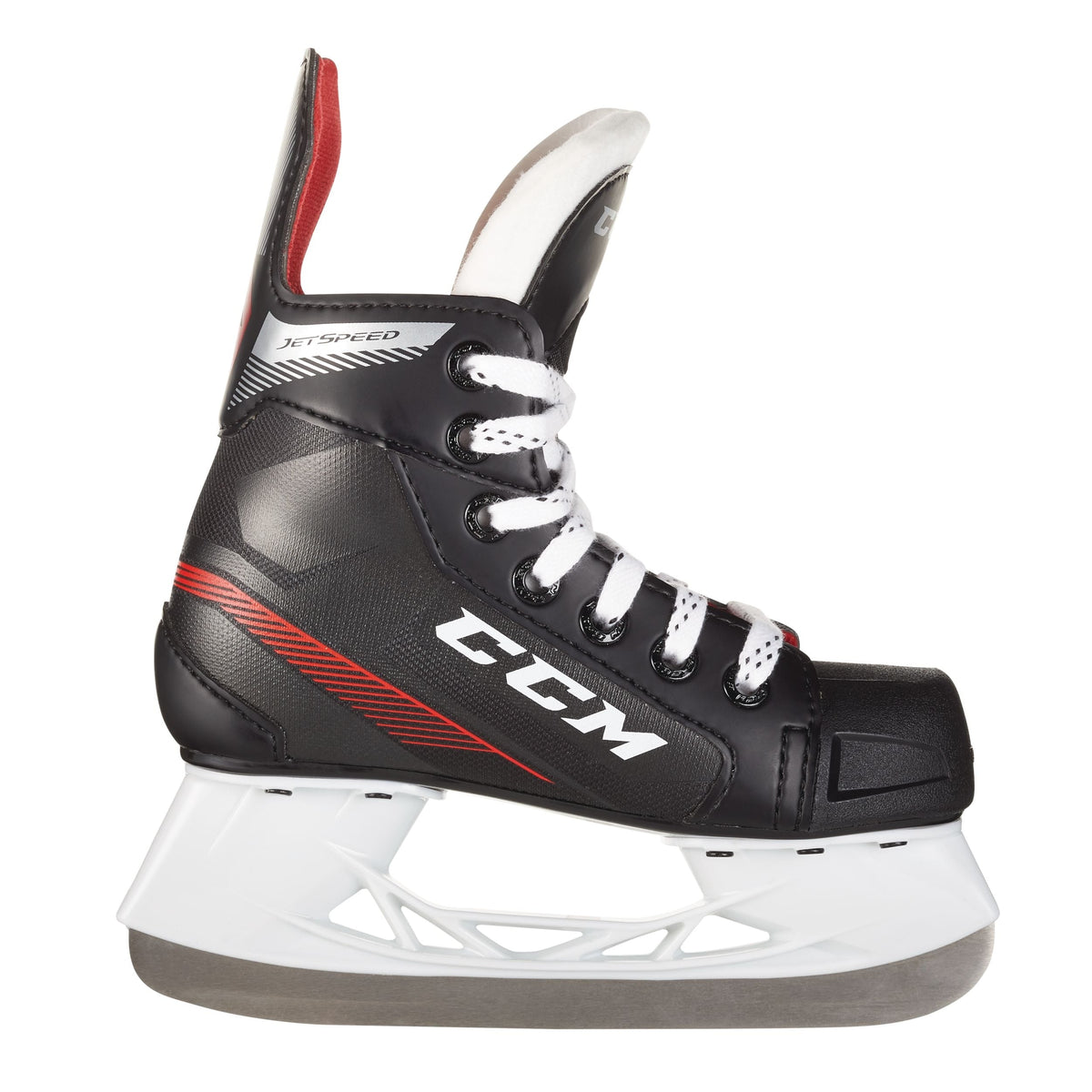 JS 445 Youth Hockey Skates, Sizes 8-13, Black