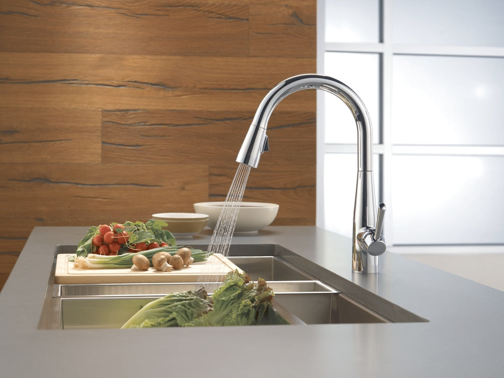 Delta 1-Handle Pull-Down Kitchen Faucet, Chrome