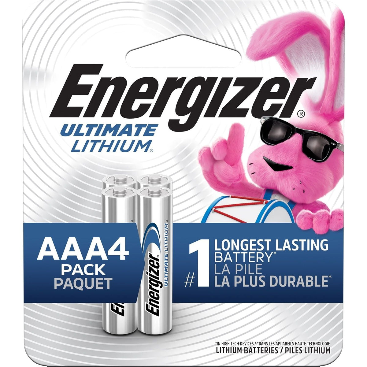Ultimate Lithium AAA Batteries, 4-pk