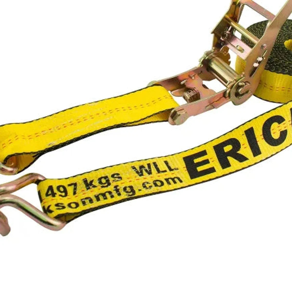 8.2 m (27 ft.) Ratchet Strap with Double J Hooks 2-pack