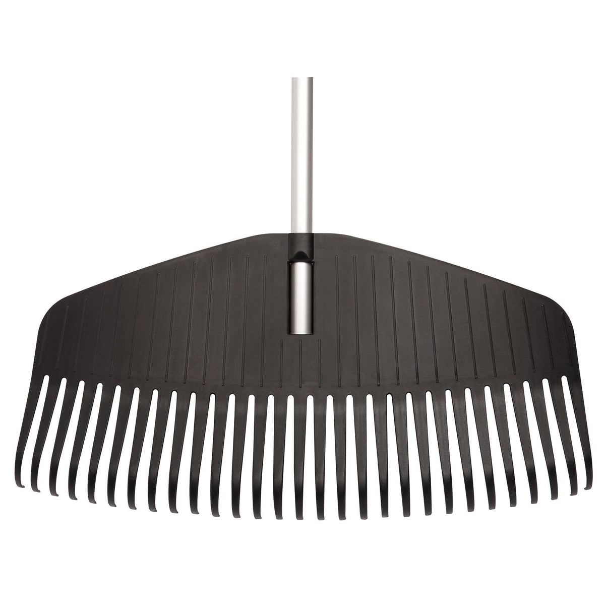 Heavy-Duty Resin Tines Aluminum Leaf Rake, 24-in