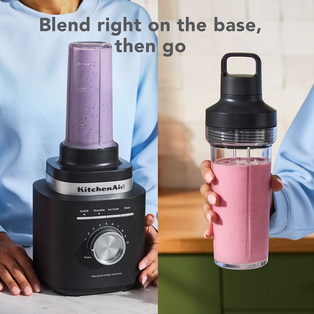 Single Blender with Jar, Precision Control, Black