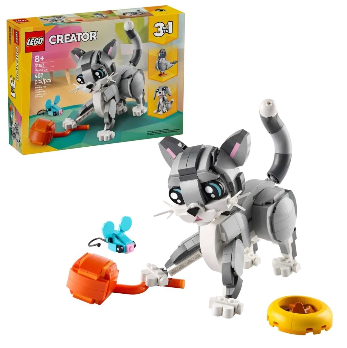 Creator Playful Cat - 31163, 407-pcs, Ages 8+