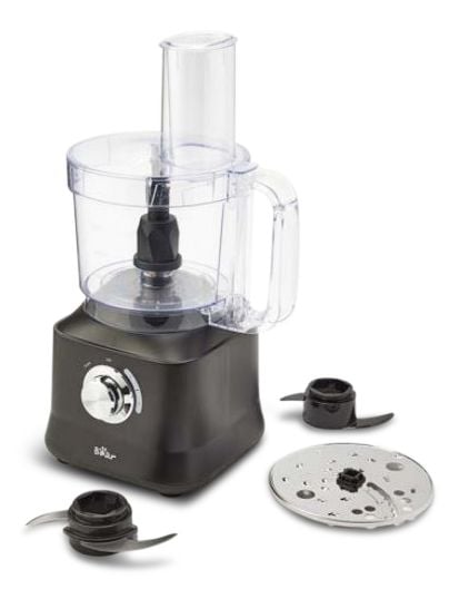 2-Speed Electric Food Processor with Pulse Function, Black