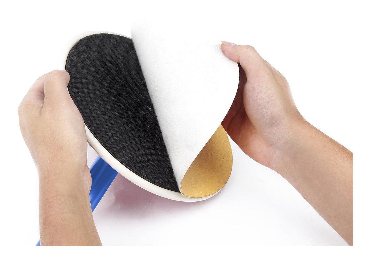 220-Grit Fine Hook & Loop Sandpaper Discs For Random Orbital Sander, 9-in, 10-pc
