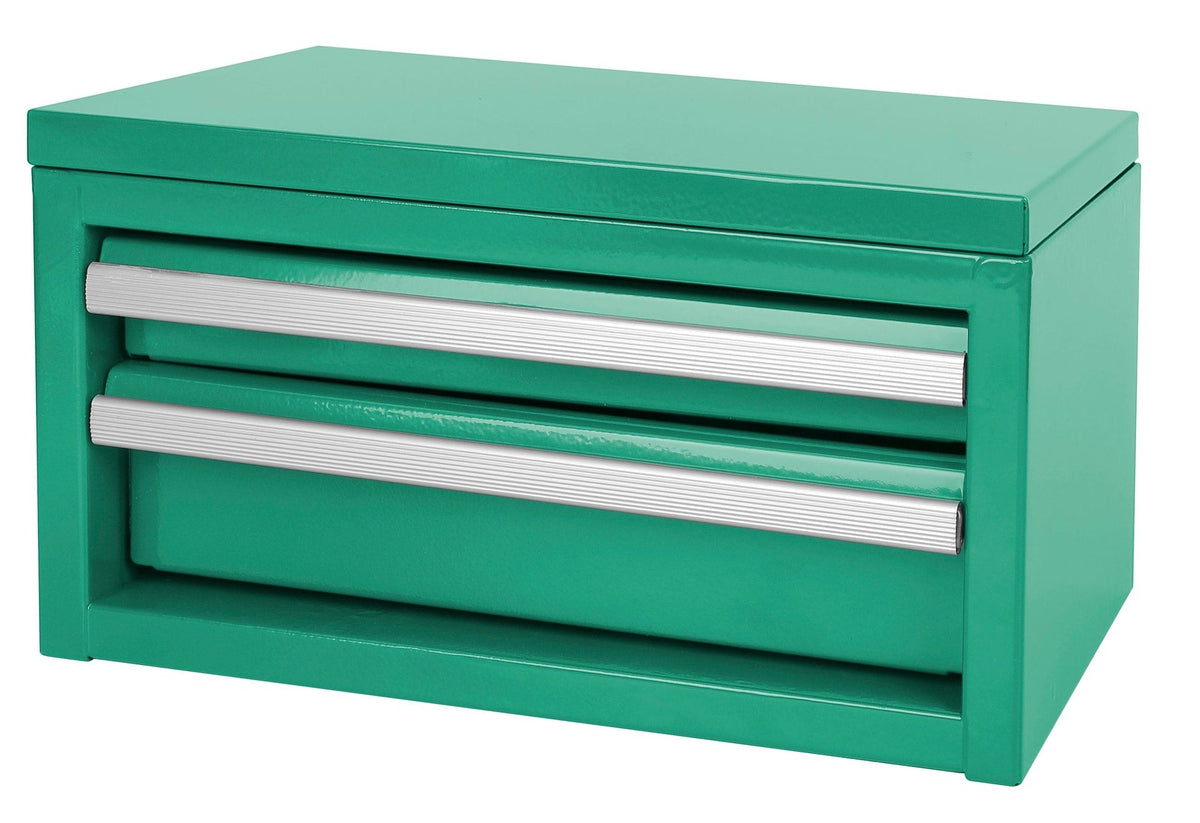 Mini Toolbox with 2 Drawers, Emerald