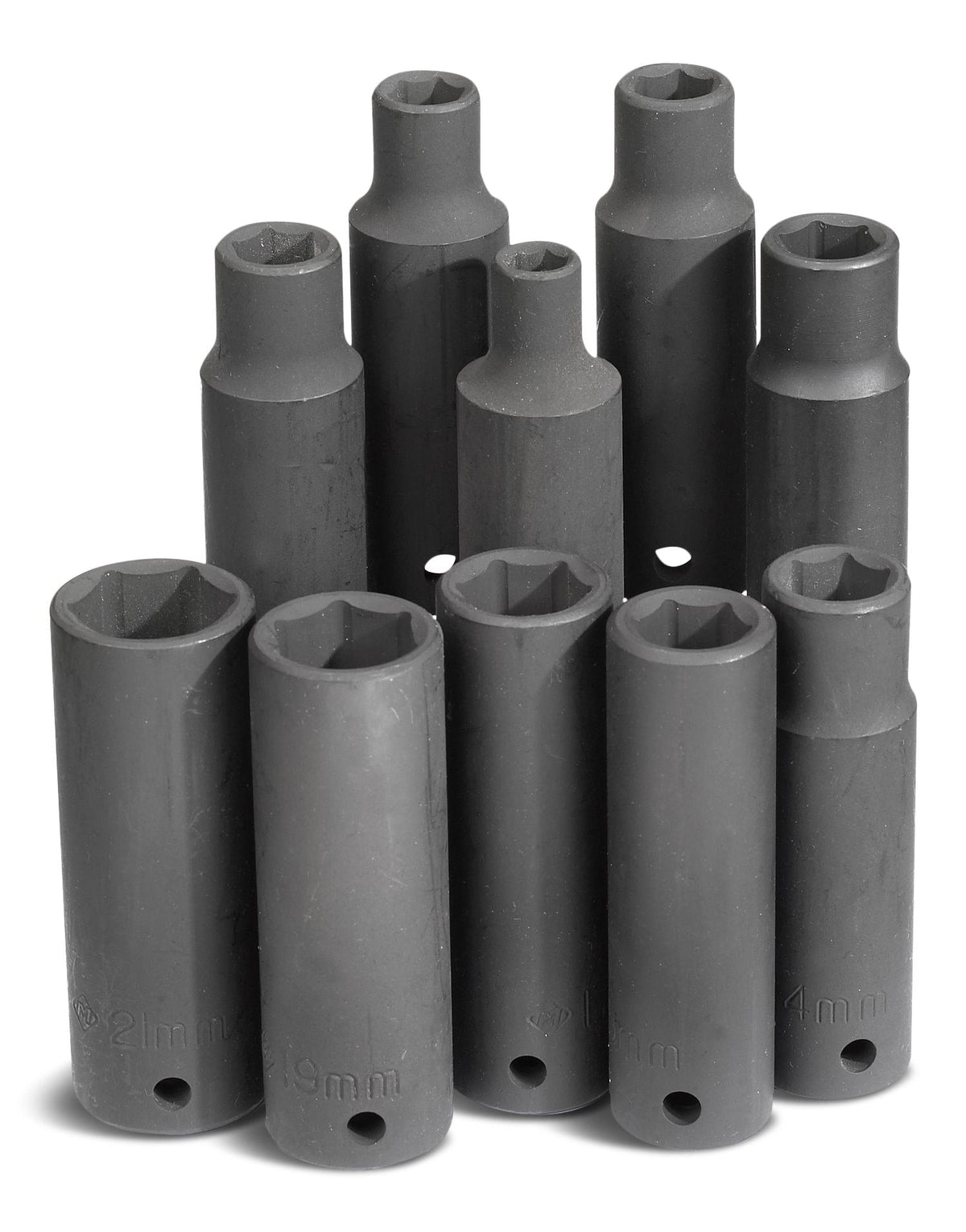 MAXIMUM 1/2-in Drive Deep Impact Socket Set, Metric, 10-pc