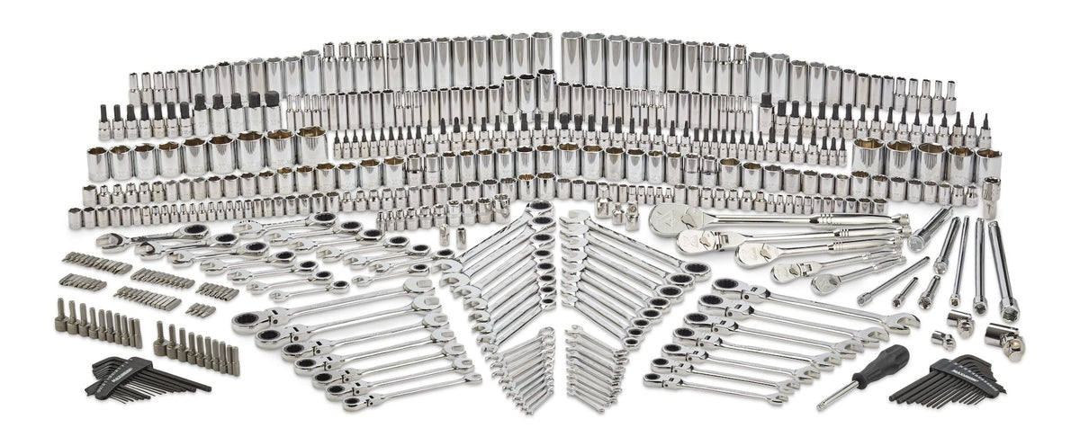 MAXIMUM Master Socket & Wrench Set, 500-pc, CRV, Nickel-Chrome Plating