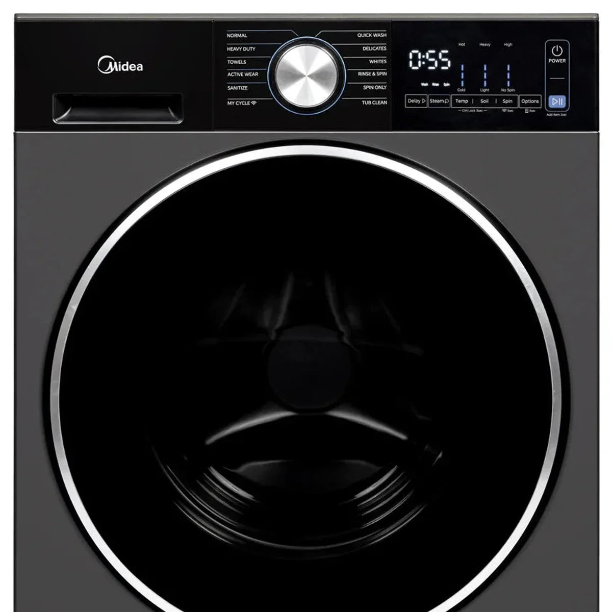 3.1 cu ft. Graphite Steel Front Load Washer with Quick Wash Option