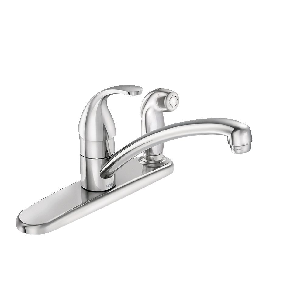 Adler Single Handle Kitchen Faucet with Spray, Chrome
