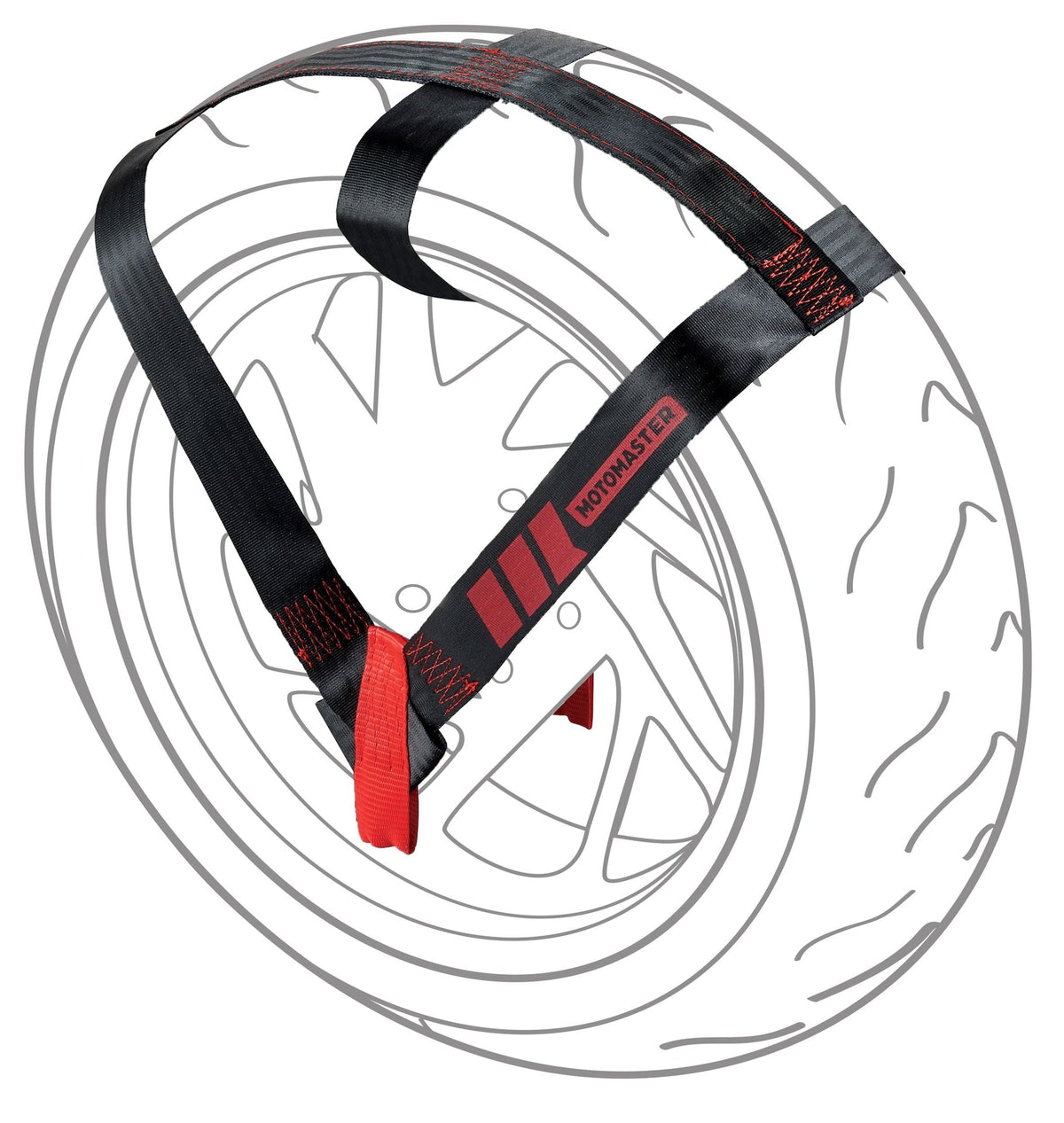 Universal Motorcycle Wheel Tie Down Strap