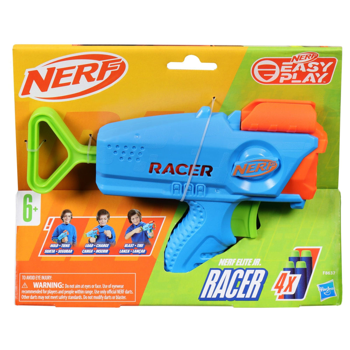 Elite Junior Racer Easy-Play Dart Blaster, Includes 4 Darts, Ages 6+