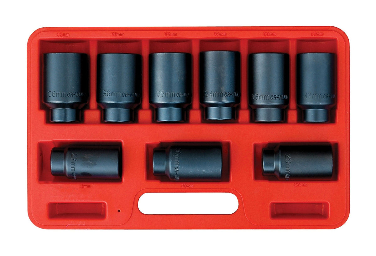 Deluxe Axle Nut Socket Set, 9-pc