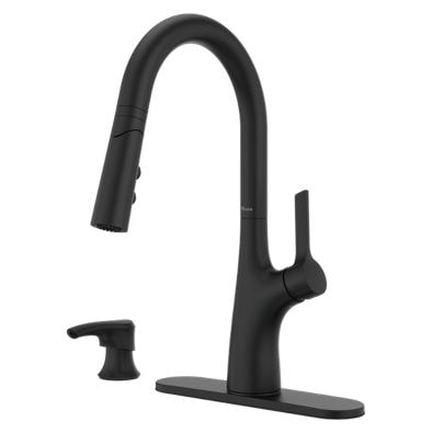 Ceylon Pull-Down Kitchen Faucet, Matte Black