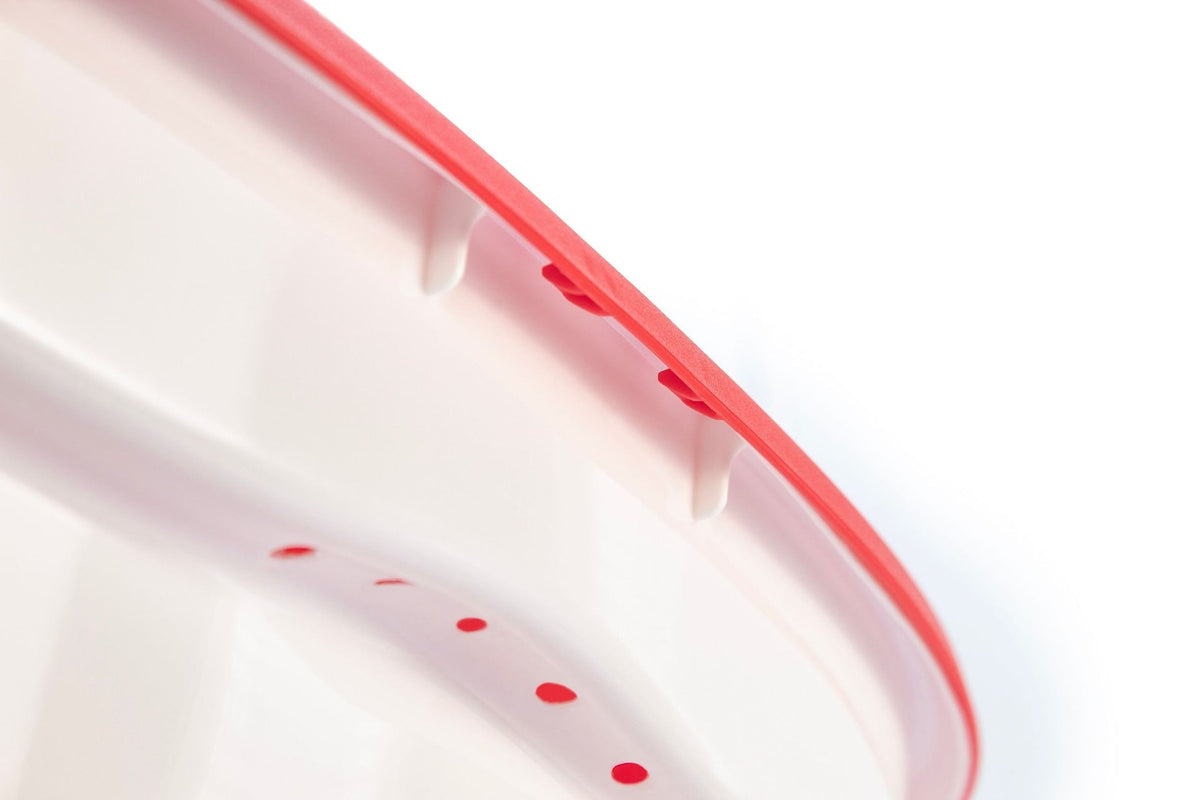Stackable Storage Box with Lid, 63-L, Red/White, 63 Litre Storage Container