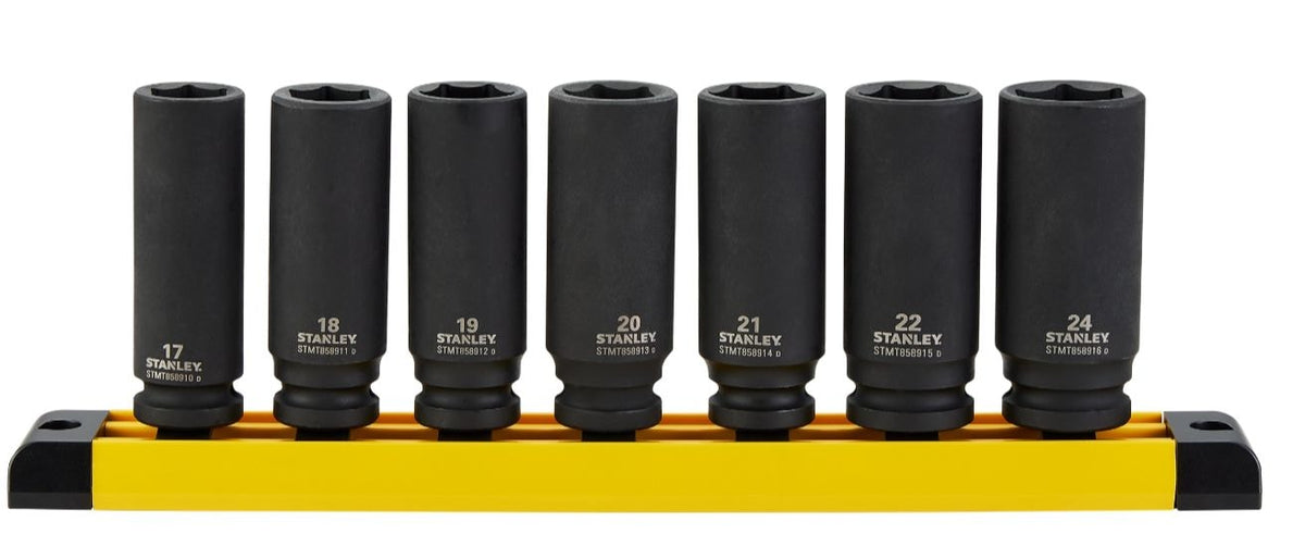 Pro 1/2-in Deep Impact Socket Set, Metric, 7-pc