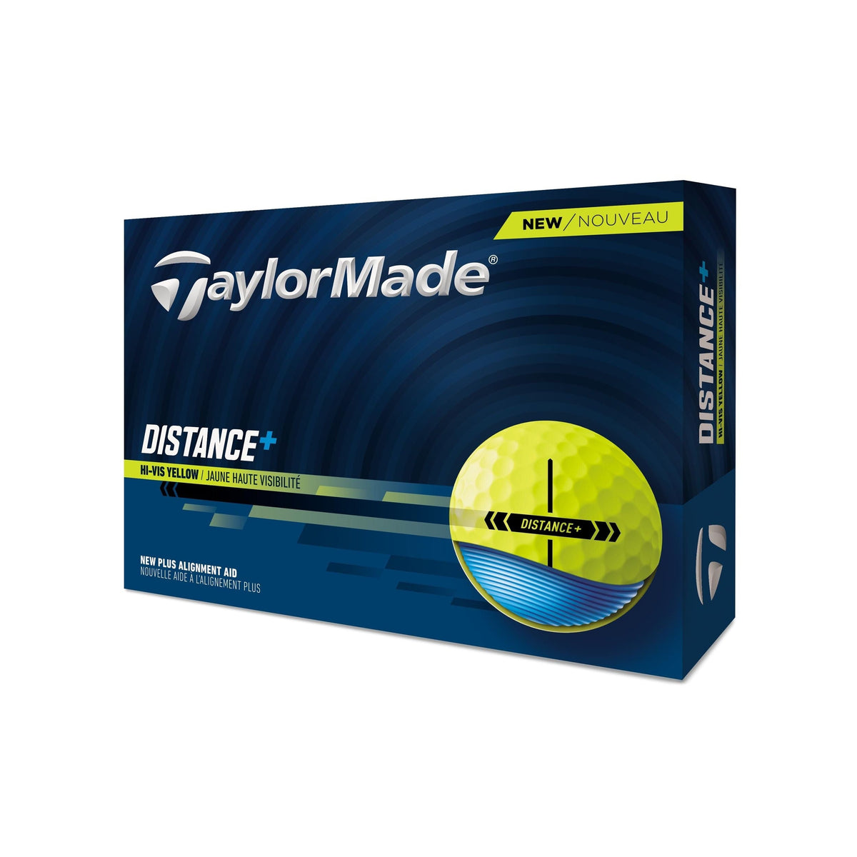 Distance+ Golf Balls, Yellow, 12-pk