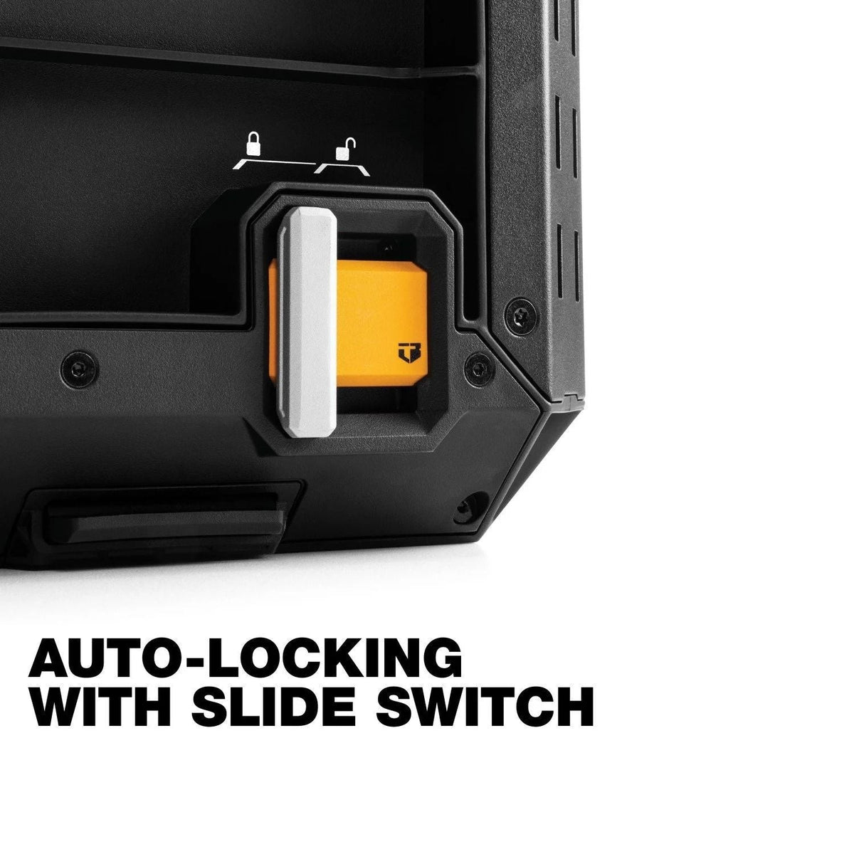 Auto-Locking Tool Storage Crate