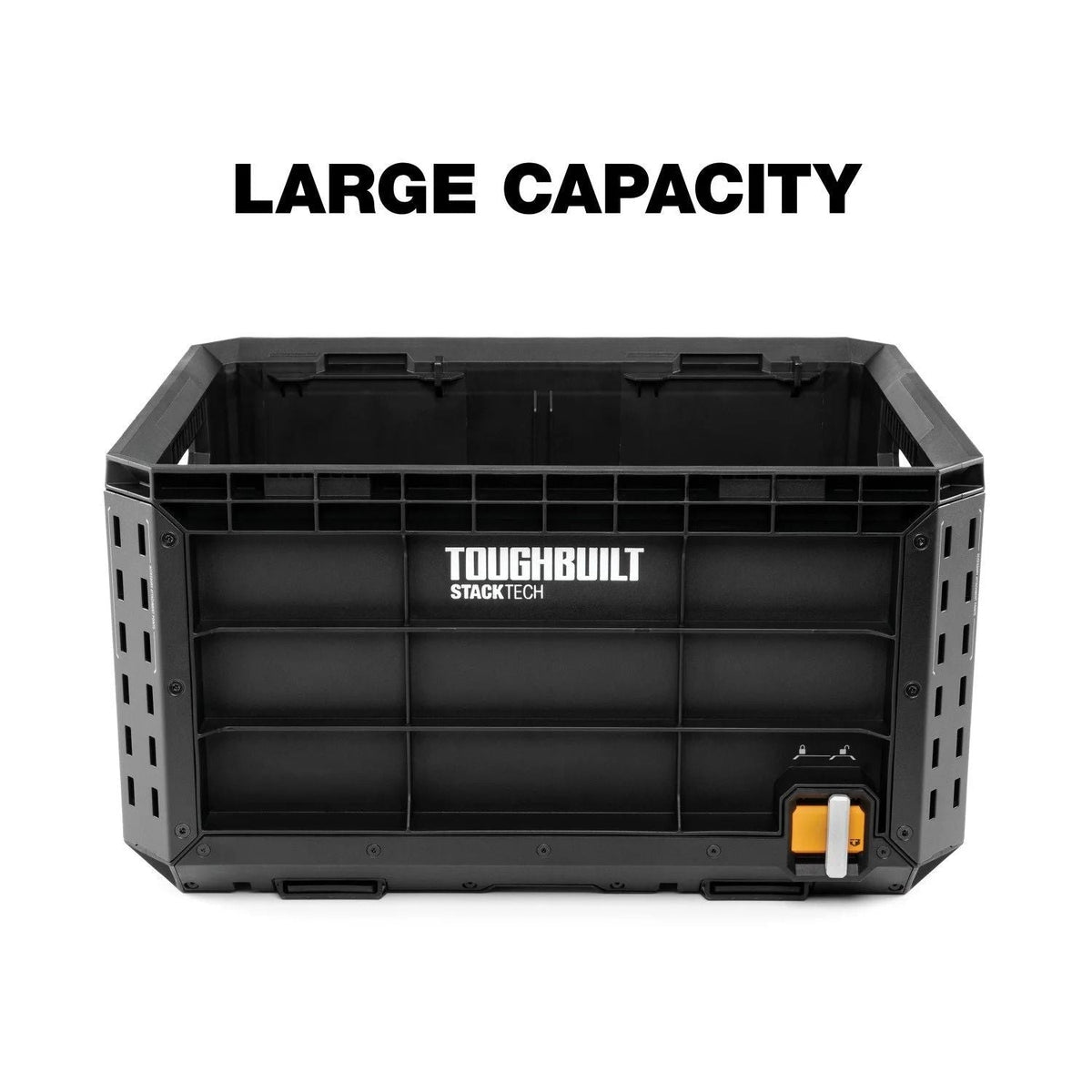 Auto-Locking Tool Storage Crate