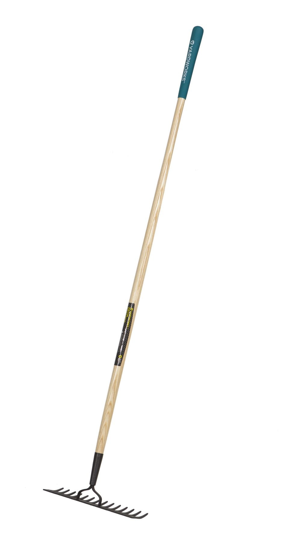 14-in Wide Metal 14-Tine Head Rake, 48-in Hardwood Shaft