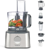 Multifunctional compact food processor, with built-in scale, equipped with 11 accessories, designed small yet powerful.