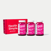 Goli 3 Bottles of Women's Multi Gummies — 18 Nutrients with Biotin, 13 Essential Vitamins
