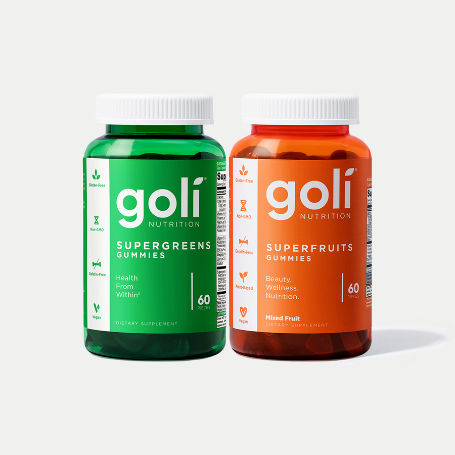 2 Pack; Superfruits & Supergreens From Goli® — Immune, Energy And Collagen Support