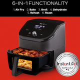 Instant Vortex Plus 6QT ClearCook Air Fryer, Clear Windows, Custom Program Options, 6-in-1 Functions, Crisps, Broils, Roasts, Dehydrates, Bakes, Reheats, from the Makers of, Black