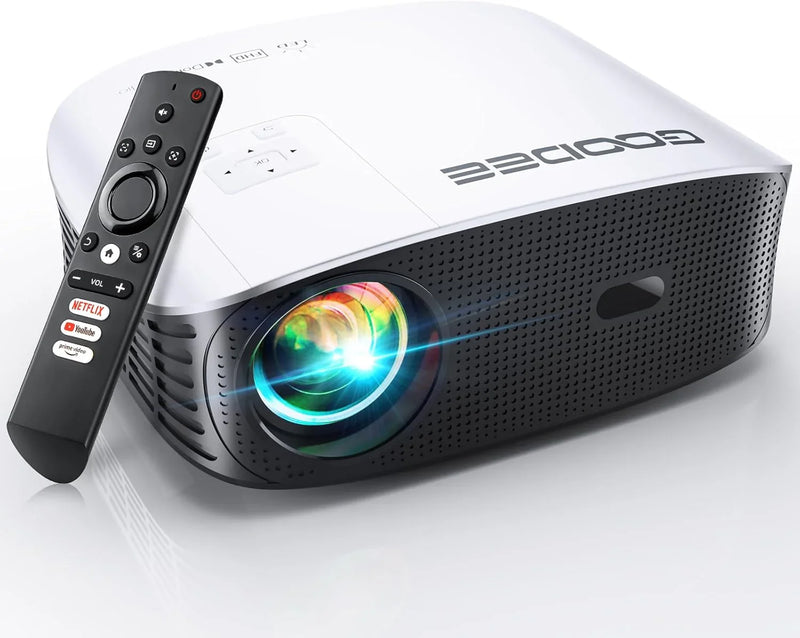 Intelligent 4K projector, equipped with 5G WIFI and Wireless functions, supports Dolby sound effect, outdoor projector, 400-inch zoom home theater projector, compatible with TV stick. Z3618