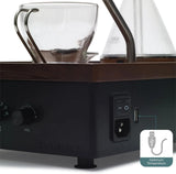 Coffee Alarm Clock Coffee Maker- Black Walnut