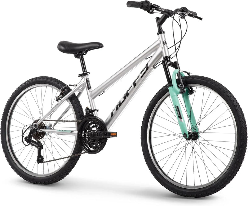 Mountain Hardtail Mountain Bike for Boys/Girls/Men/Women, 20"/24"/26" Sizes, 6 or 21 Speed Shimano Twist Shifting, Front or Dual Suspension, Comfort Saddle, Sleek Colors O2104