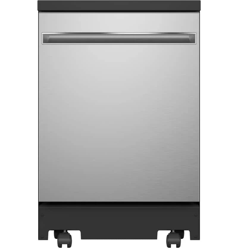 GE 24 Stainless Steel Portable Dishwasher With Sanitize Cycle P7531