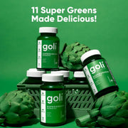 Goli Artichoke Leaf SuperGreen Vitamin Gummy - Essential Vitamins and Minerals - Plant-Based