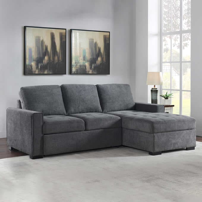 Kendale Sleeper Sofa with Storage Chaise E7460