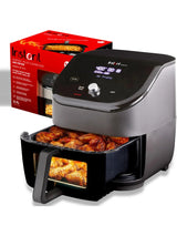 Instant Vortex Plus 6QT ClearCook Air Fryer, Clear Windows, Custom Program Options, 6-in-1 Functions, Crisps, Broils, Roasts, Dehydrates, Bakes, Reheats, from the Makers of, Black