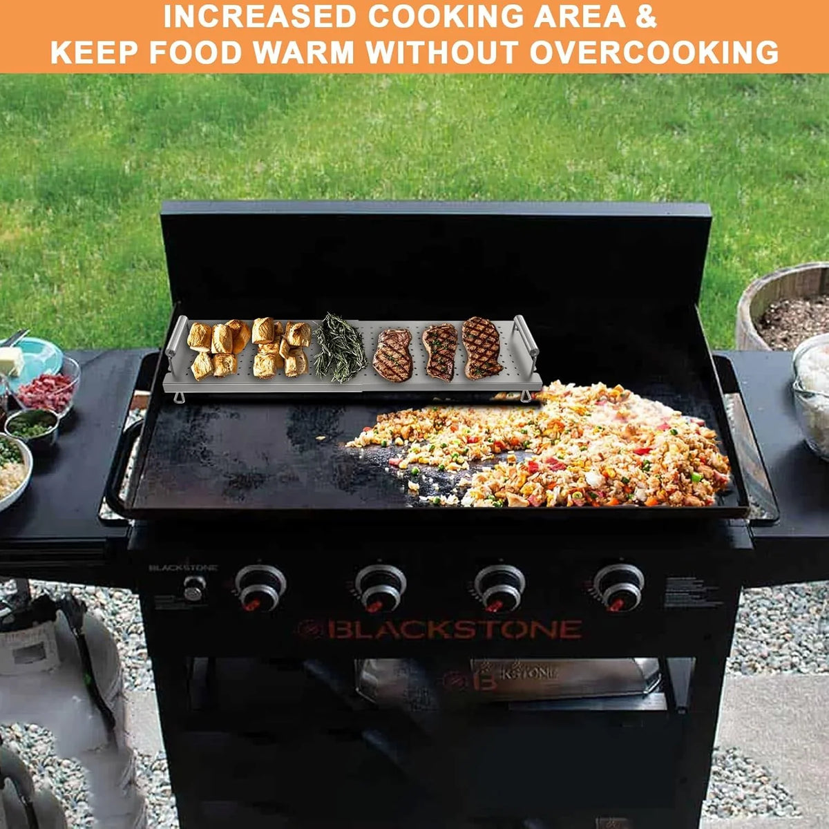 Adjustable baking pan heating/cooling rack, suitable for baking pan accessories, with dimensions of 17 inches, 22 inches, 28 inches, 36 inches. Universal stainless steel heating tray/heating rack shelf/heater