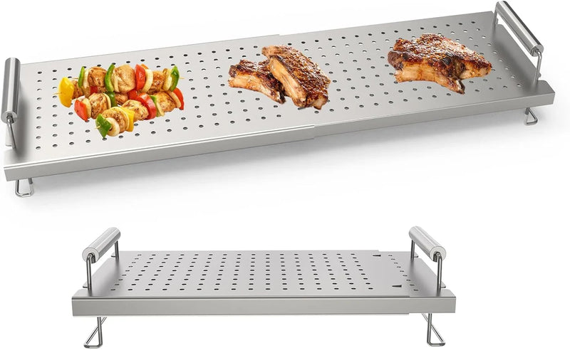 Adjustable baking pan heating/cooling rack, suitable for baking pan accessories, with dimensions of 17 inches, 22 inches, 28 inches, 36 inches. Universal stainless steel heating tray/heating rack shelf/heater Z7987