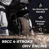 Mini Dirt Bike GMB100, 99 CC Gas Powered Mini Bike 4 Stroke 3HP, Off Road Mini Bikes for Kids and Adult, Trail Bike Up to 24 Mph, Weight Support Up to 185 LBS (Black)