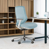 Ergonomic office chair - A versatile office chair with adjustable lumbar support, breathable mesh backrest, and stable wheels - Experience the best comfort and support - Sapphire color