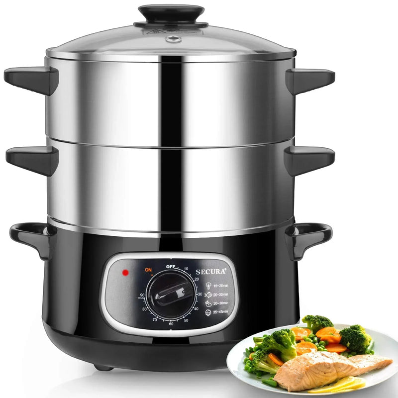 8.5 Qt Electric Stainless Steel Food Steamer Y1722