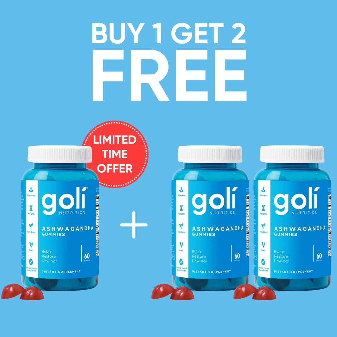 Goli® Ashwagandha Gummies — KSM-66 With Vitamin D, Gelatin-Free