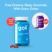 Goli® Ashwagandha Gummies + FREE Sleep Gummies — KSM-66® Vegan Gelatin-Free Set