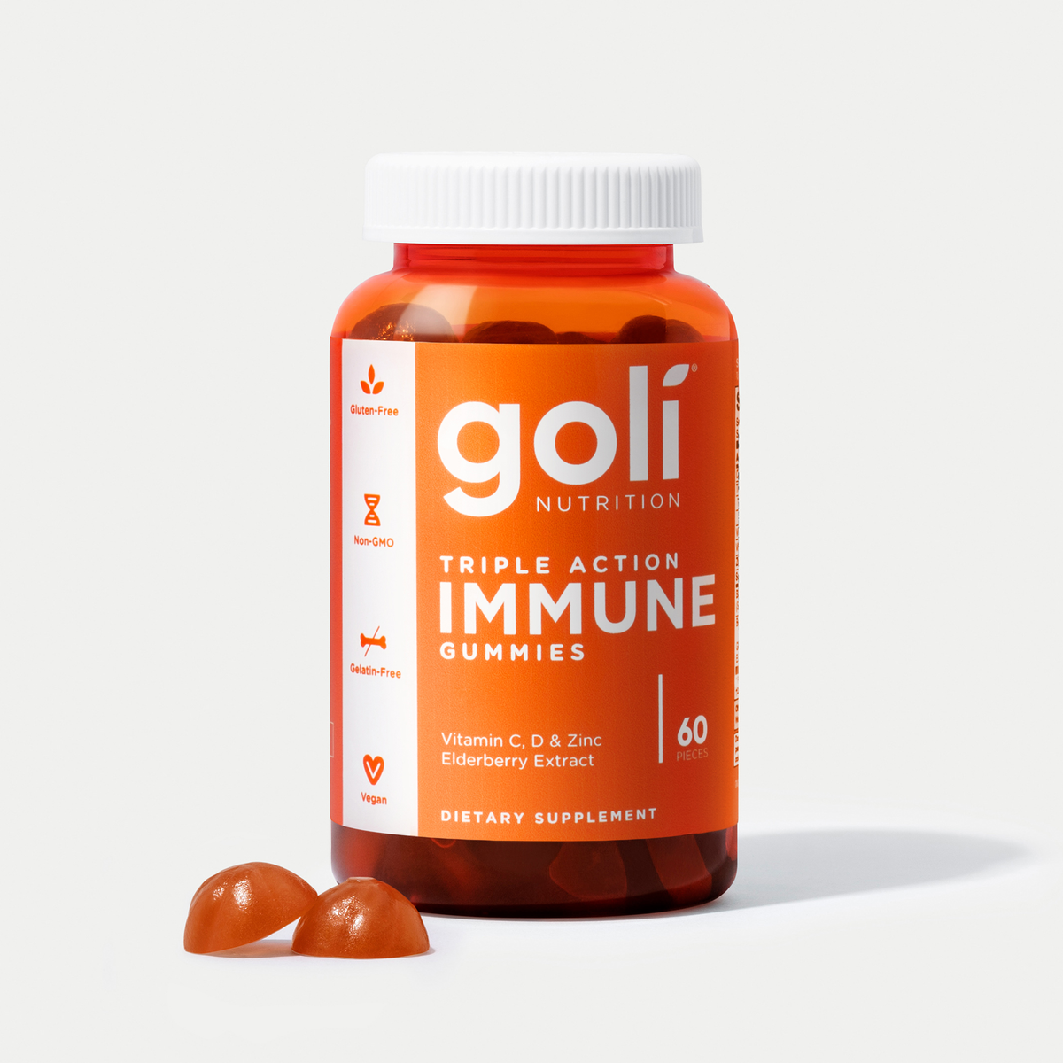 Goli Immune Gummies for Bundle — Elderberry Extract with Vitamin C, D & Zinc