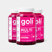 Goli 3 Bottles of Women's Multi Gummies — 18 Nutrients with Biotin, 13 Essential Vitamins