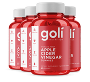 Goli® Apple Cider Vinegar Gummies Quad Jar Set — Vegan, Non-GMO, Vitamins B9 And B12
