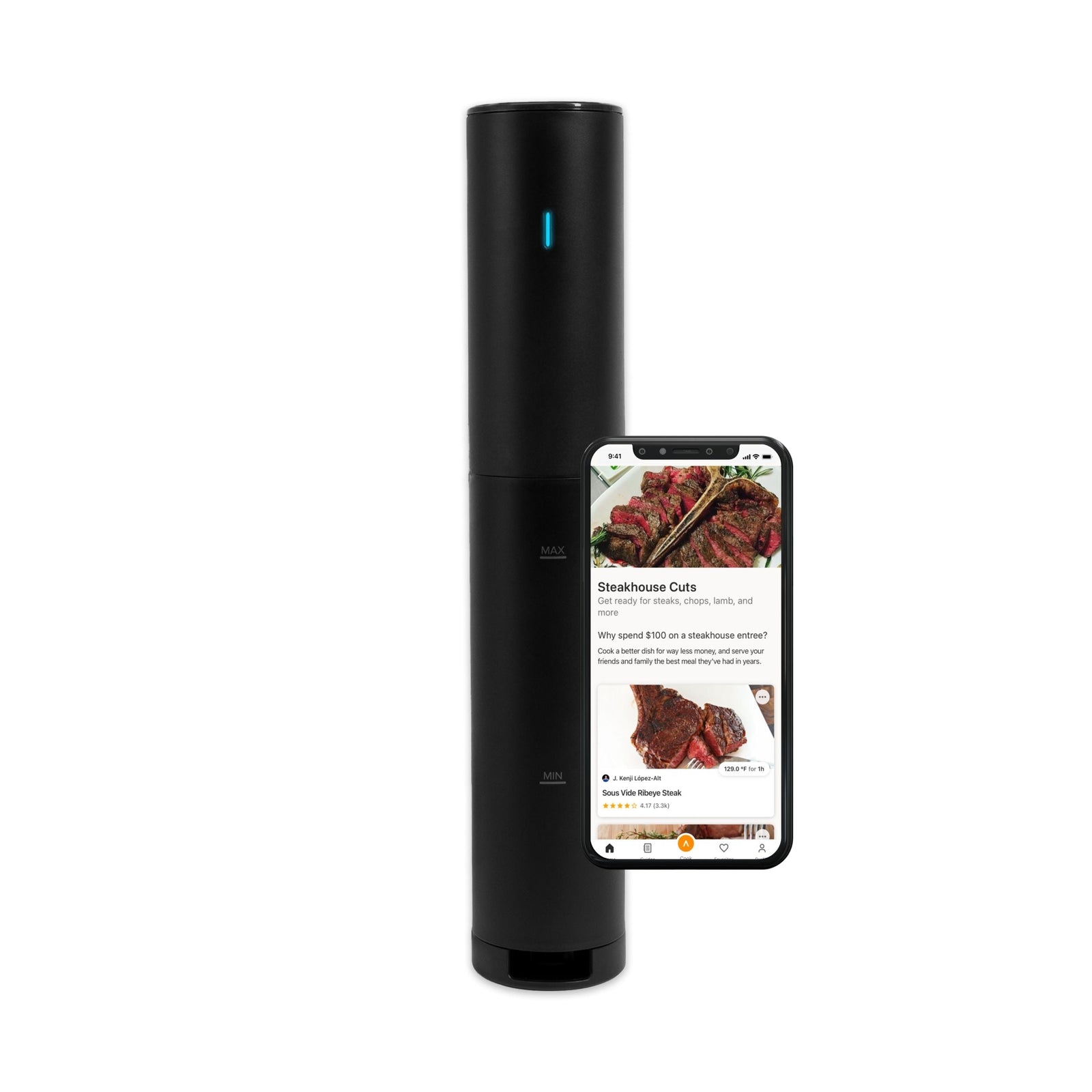 Culinary Sous Vide Precision Cooker Mini, Black