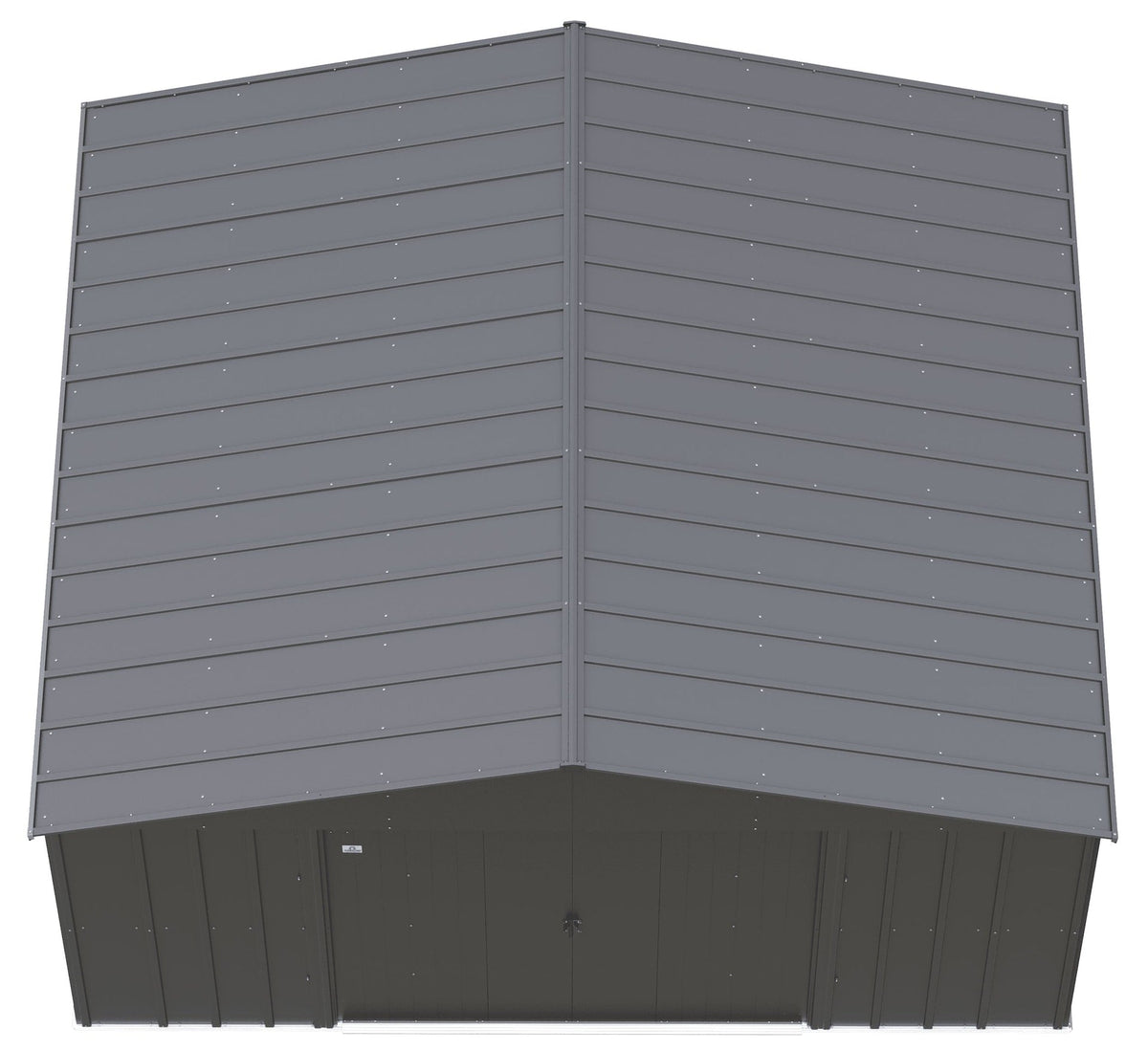 Arrow Classic 14x12-ft Charcoal Lockable Metal Shed