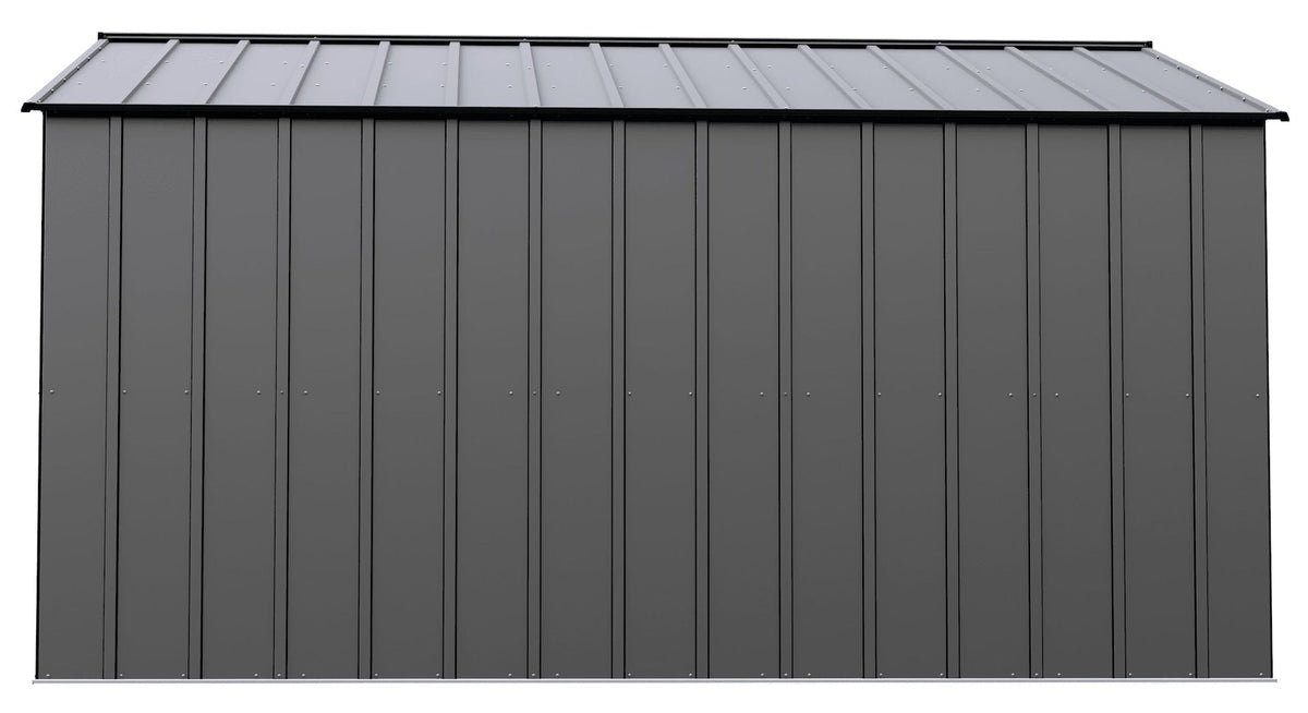Arrow Classic 14x12-ft Charcoal Lockable Metal Shed